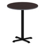 Alera Reversible Laminate Table Top, Round, 35.5" Diameter, Espresso/Walnut Product Image 