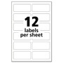 Avery ID Labels - - HeightPermanent Adhesive - Rectangle - White - Film - Water Resistant Product Image 