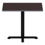 Alera Reversible Laminate Table Top, Square, 35.38w x 35.38d, Espresso/Walnut Product Image 