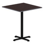 Alera Reversible Laminate Table Top, Square, 35.38w x 35.38d, Espresso/Walnut Product Image 