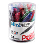 Pentel R.S.V.P. Mini Ballpoint Pen, Stick, Medium 1 mm, Assorted Ink and Barrel Colors, 24/Pack Product Image 