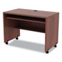 Alera Valencia Series Mobile Workstation Desk, 41.38" x 23.63" x 30", Medium Cherry Product Image 