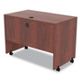 Alera Valencia Series Mobile Workstation Desk, 41.38" x 23.63" x 30", Medium Cherry Product Image 