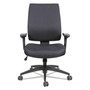 Alera Wrigley Series High Performance Mid-Back Synchro-Tilt Task Chair, Supports 275 lb, 17.91" to 21.88" Seat Height, Black Product Image 