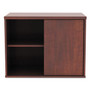 Alera Open Office Desk Series Low Storage Cabinet Credenza, Woodgrain Laminate, 29.5w x 19.13d x 22.78h, Medium Cherry Product Image 