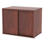 Alera Open Office Desk Series Low Storage Cabinet Credenza, Woodgrain Laminate, 29.5w x 19.13d x 22.78h, Medium Cherry Product Image 
