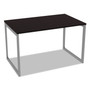 Alera Open Office Desk Series Adjustable O-Leg Desk Base, 47.25 to 70.78w x 29.5d x 28.5h, Silver Product Image 