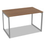 Alera Open Office Desk Series Adjustable O-Leg Desk Base, 47.25 to 70.78w x 29.5d x 28.5h, Silver Product Image 