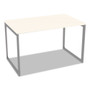 Alera Open Office Desk Series Adjustable O-Leg Desk Base, 47.25 to 70.78w x 29.5d x 28.5h, Silver Product Image 