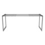 Alera Open Office Desk Series Adjustable O-Leg Desk Base, 47.25 to 70.78w x 23.63d x 28.5h, Silver Product Image 