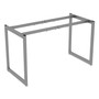 Alera Open Office Desk Series Adjustable O-Leg Desk Base, 47.25 to 70.78w x 23.63d x 28.5h, Silver Product Image 