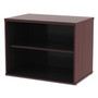 Alera Open Office Desk Series Low Storage Cabinet Credenza, Woodgrain Laminate, 29.5w x 19.13d x 22.78h, Mahogany Product Image 