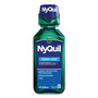 Vicks NyQuil Cold and Flu Nighttime Liquid, 12 oz Bottle, 12/Carton Product Image 