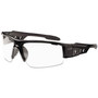 Ergodyne Dagr Clear Lens Safety Glasses - Recommended for: Sport, Shooting, Boating, Hunting, Fishing, Skiing, Construction, Landscaping, Carpentry, Shower - UVA, UVB, UVC, Debris, Dust Protection Product Image 