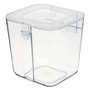 deflecto Stackable Caddy Organizer, Small, Plastic, 4.33 x 4 x 4.38, White Product Image 