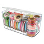deflecto Stackable Caddy Organizer, Medium, Plastic, 8.8 x 4 x 4.38, White Product Image 