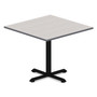 Alera Hospitality Series Single-Column Bases, 27.5" Diameter, 28.5"h, 300 lb Cap, Steel, Black Product Image 