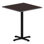 Alera Hospitality Series Single-Column Bases, 27.5" Diameter x 40.38"h, 300 lb Cap, Steel, Black Product Image 