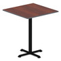 Alera Hospitality Series Single-Column Bases, 27.5" Diameter x 40.38"h, 300 lb Cap, Steel, Black Product Image 
