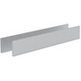 Mayline Gray Laminate Conference Table Modesty Panel - Contemporary - 12" Width x 82.40" Depth x 11" Height - Stain Resistant, Water Resistant, Abrasion Resistant - Steel - Gray, Silver, Laminate Product Image 