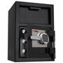FireKing Depository Security Safe, 2.72 cu ft, 24w x 13.4d x 10.83h, Black Product Image 