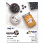 Avery Oval Dissolvable Labels - 1 1/2" Width x 2 1/2" Length - (AVE4223) Product Image 