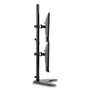 Fellowes Professional Series Freestanding Dual Stacking Monitor Arm, For 32" Monitors, 15.3" x 35.5" x 11", Black, Supports 17 lb Product Image 