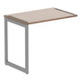 Alera Open Office Series O-Leg Return Base, Fully Adjustable, 36 to 70.78w x 23.38d x 28.5h, Silver Product Image 