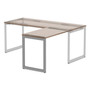 Alera Open Office Series O-Leg Return Base, Fully Adjustable, 36 to 70.78w x 23.38d x 28.5h, Silver Product Image 