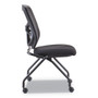 Alera Elusion Mesh Nesting Chairs, Supports Up to 275 lb, 18.1" Seat Height, Black Seat, Black Back, Black Base, 2/Carton Product Image 