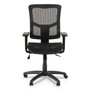 Alera Elusion II Series Suspension Mesh Mid-Back Synchro Seat Slide Chair, Supports 275 lb, 16.34" to 20.35" Seat, Black Product Image 