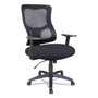 Alera Elusion II Series Mesh Mid-Back Swivel/Tilt Chair, Supports Up to 275 lb, 18.11" to 21.77" Seat Height, Black Product Image 