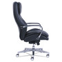 La-Z-Boy Commercial 2000 High-Back Executive Chair, Supports Up to 300 lb, 20.25" to 23.25" Seat Height, Black Seat/Back, Silver Base Product Image 
