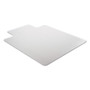 Alera Occasional Use Studded Chair Mat for Flat Pile Carpet, 45 x 53, Wide Lipped, Clear Product Image 