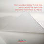 Alera All Day Use Non-Studded Chair Mat for Hard Floors, 46 x 60, Rectangular, Clear Product Image 