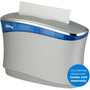 Kleenex Reveal Countertop Folded Towel Dispenser, 13.3 x 5.2 x 9, Soft Gray/Translucent Blue Product Image 