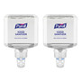 PURELL Advanced Hand Sanitizer Foam, For ES8 Dispensers, 1,200 mL, Clean Scent, 2/Carton (GOJ775302) View Product Image