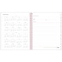 Joselyn Weekly/Monthly Planner, Floral Artwork, 11 x 8.5, Pink/Peach/Black Cover, 12-Month (Jan to Dec): 2026 Product Image 