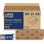 TORK White Dinner Napkin - 2 Ply - 1/8 Fold - 15" Width x 16.25" Length - White - 375/Pack - 8 / Carton - (TRKNP310A) Product Image 
