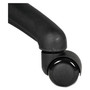Alera Dual Wheel Hooded Casters, Grip Ring Type B Stem, 2" Soft Nylon Wheel, Black, 5/Set Product Image 