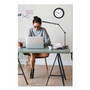Alera Adjustable LED Desk Lamp, 3.25w x 6d x 21.5h, Black Product Image 