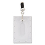 Advantus Clear ID Card Holder, Horizontal, Clear 2.31" x 3.69" Holder, 2.13" x 3.38" Insert, 25/Pack Product Image 