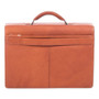 Swiss Mobility Milestone Briefcase, Fits Devices Up to 15.6", Leather, 5 x 5 x 12, Cognac Product Image 