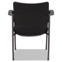 Alera IV Series Fabric Back/Seat Guest Chairs, 24.8" x 22.83" x 32.28", Black Seat, Black Back, Black Base, 2/Carton Product Image 