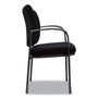 Alera IV Series Fabric Back/Seat Guest Chairs, 24.8" x 22.83" x 32.28", Black Seat, Black Back, Black Base, 2/Carton Product Image 