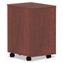 Alera Valencia Series Mobile Pedestal, Left or Right, 2 Legal/Letter-Size File Drawers, Medium Cherry, 15.38" x 20" x 26.63" Product Image 