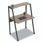 Linea Italia Kompass Flexible Home/Office Desk, 33" x 23.4" x 48", Mocha Product Image 