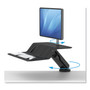 Fellowes Lotus RT Sit-Stand Workstation, 48" x 30" x 42.2" to 49.2", Black Product Image 