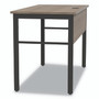 Linea Italia Urban Series Desk Workstation, 59" x 23.75" x 29.5", Natural Walnut Product Image 