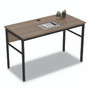 Linea Italia Urban Series Desk Workstation, 47.25" x 23.75" x 29.5", Natural Walnut Product Image 